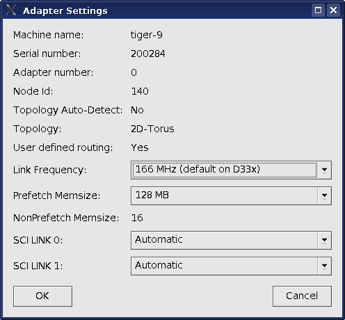 Advanced settings for a Cluster Node